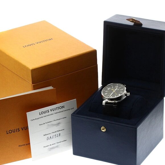 LOUIS VUITTON Tambour QA072Z Monogram Brown Dial Quartz Men's Watch_888586 - Picture 7 of 7